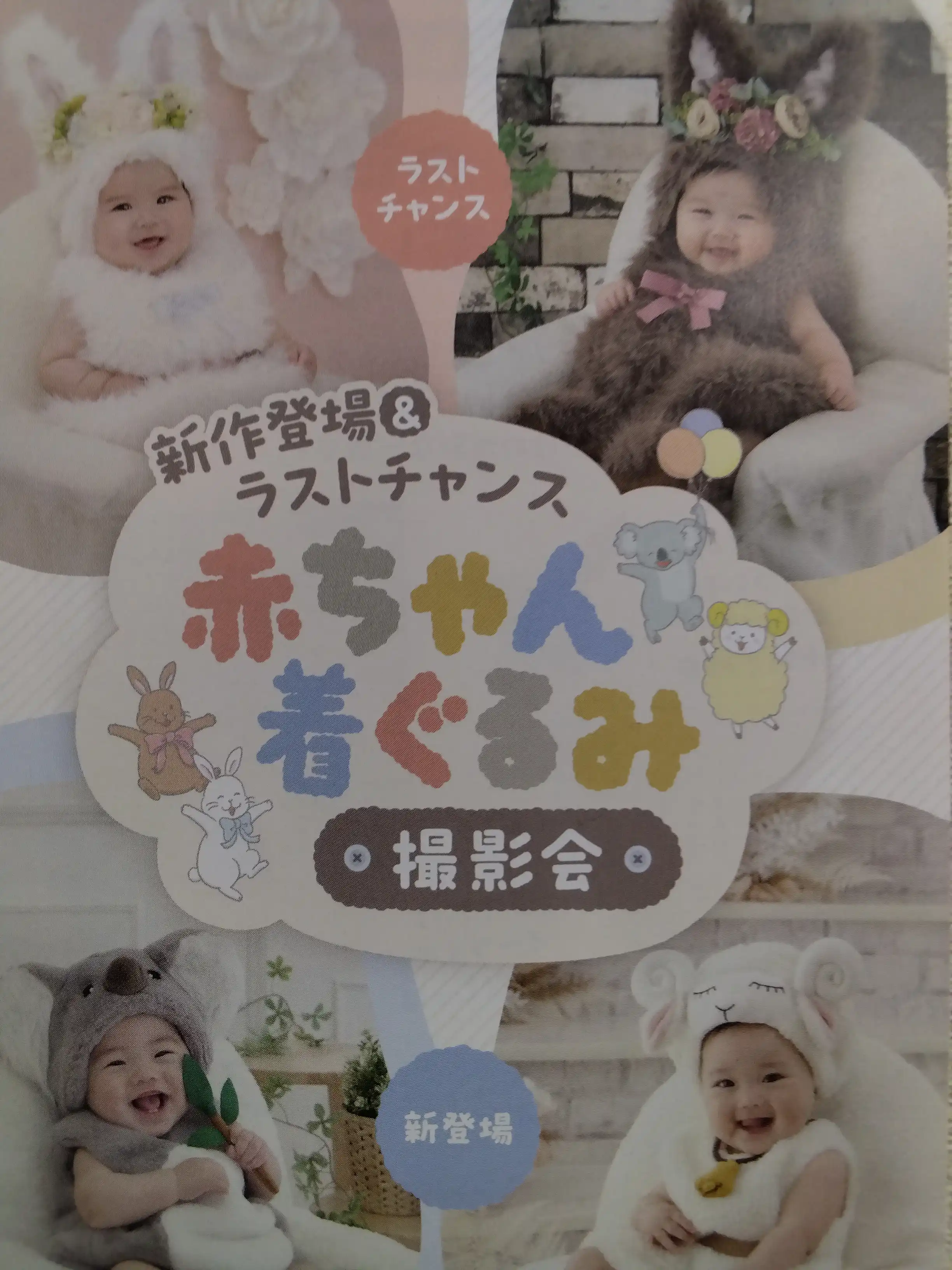 赤ちゃん着ぐるみ撮影会