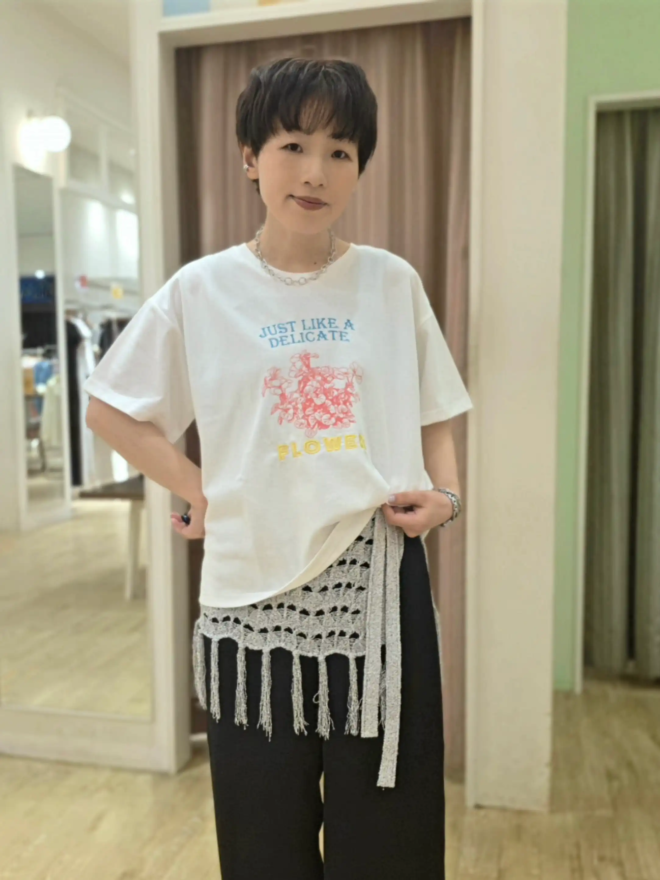 コーデのポイントに！刺繍Tシャツ★