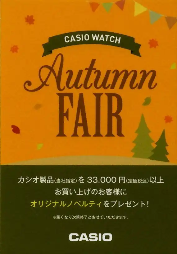 CASIO AUTUMN FAIR