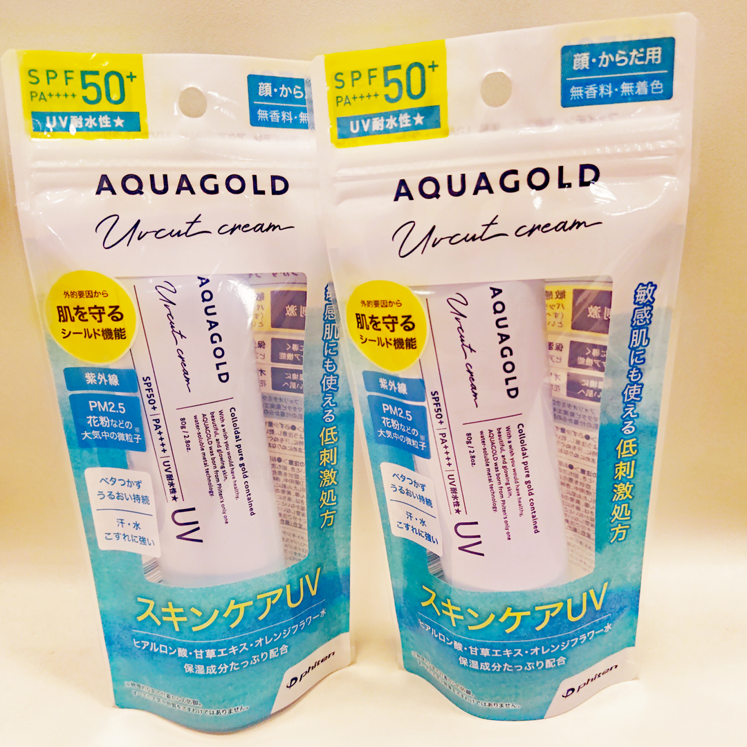 アクアゴールドスキンケアUVカットクリーム 80g