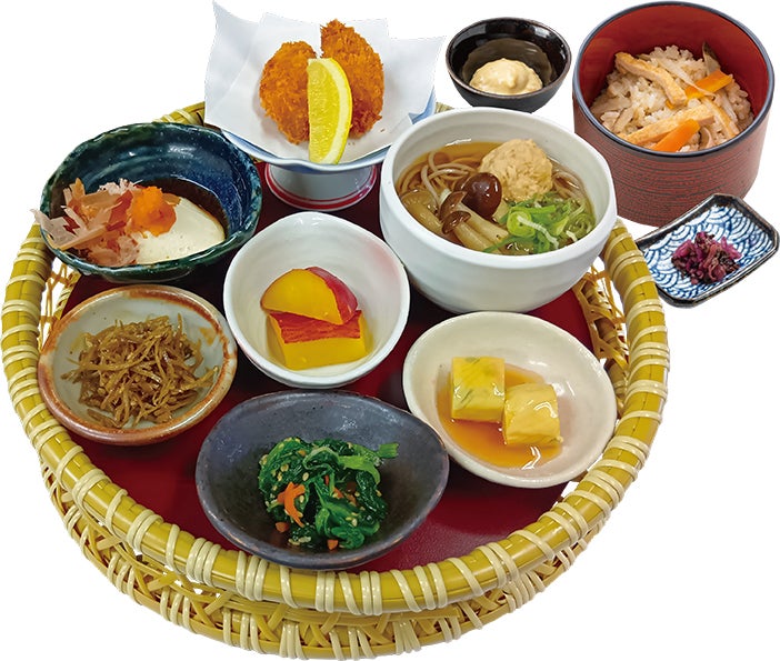 旬の味覚 籠盛り膳