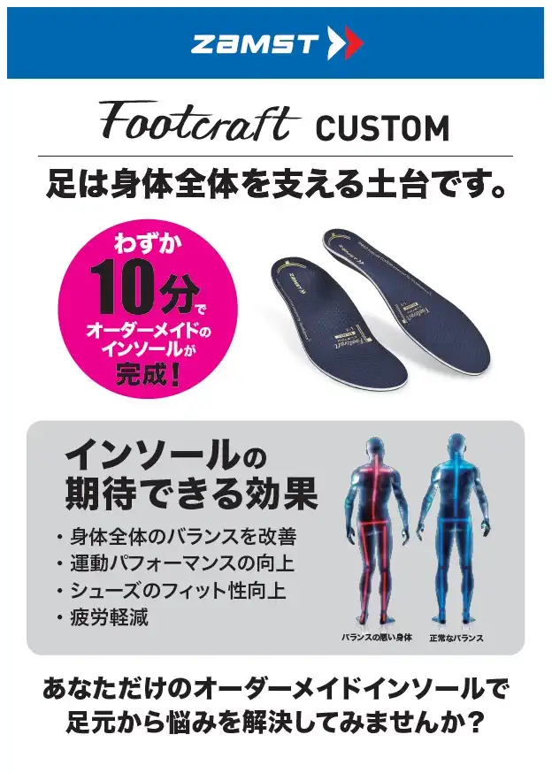 10分でオーダーインソールが完成！