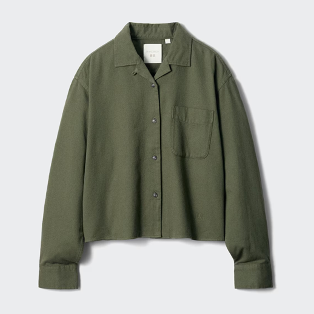 ウィメンズ JWA フランネルボクシーシャツ 長袖