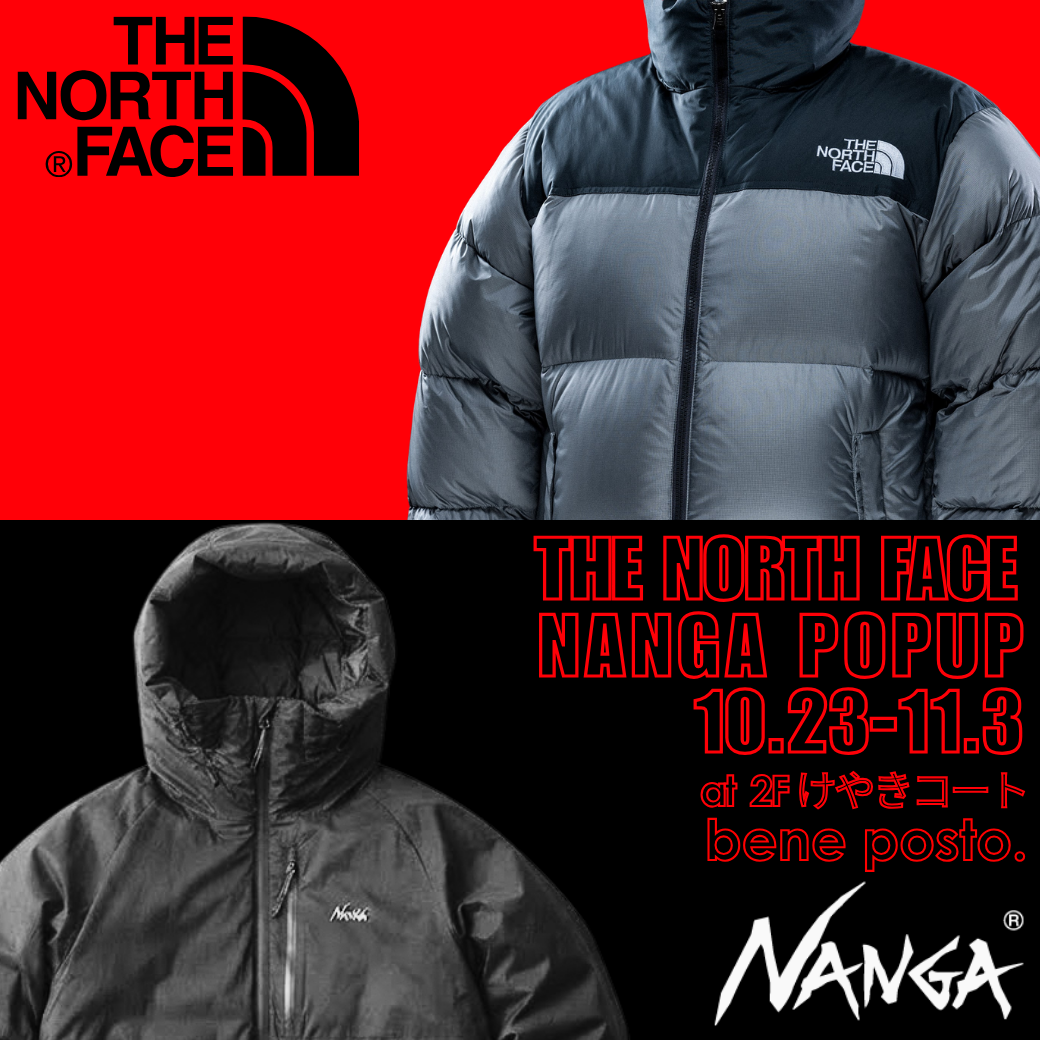 ［ベーネポスト］THE NORTH FACE＆NANGA POP UP