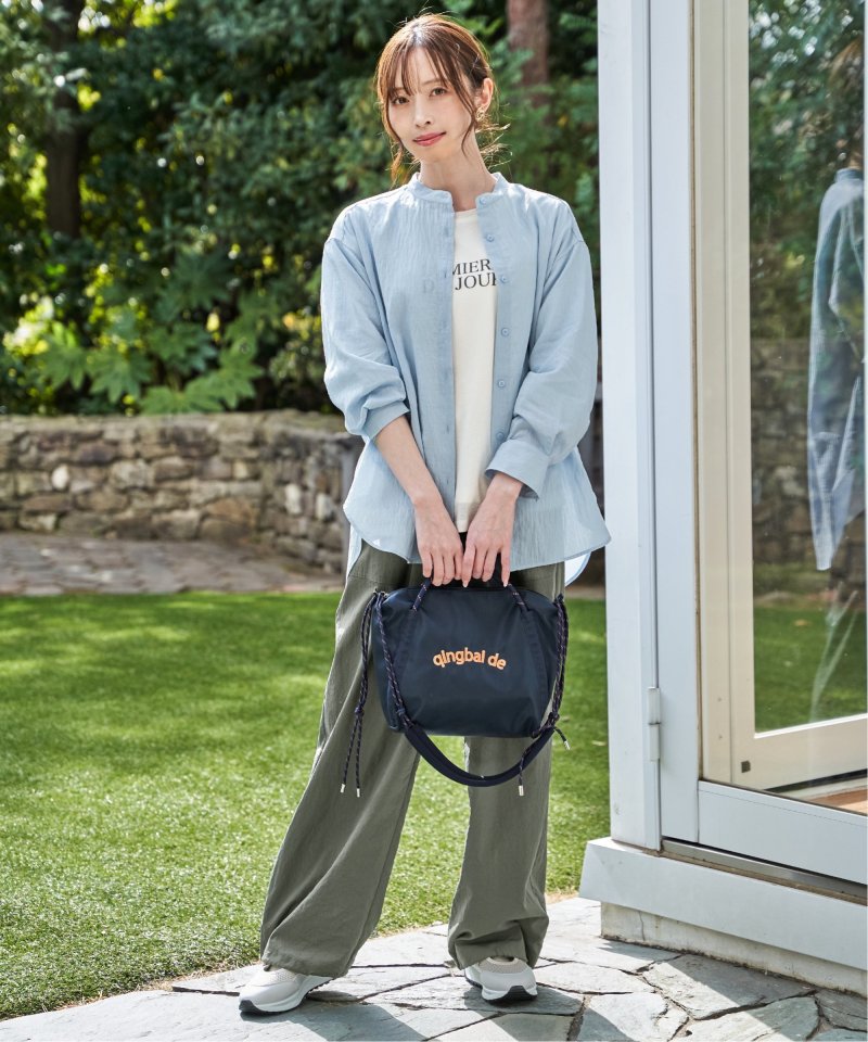 雑誌InRed5月号掲載　冷感リネンバンドカラーシャツ