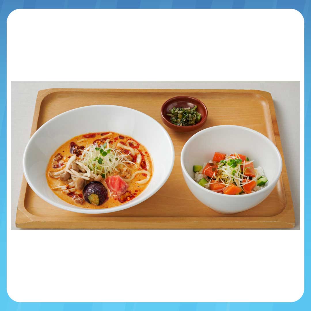 冷たい！豆乳シビ辛麻辣うどん