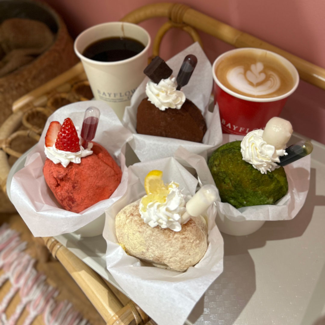 カフェ新メニュー生ドーナツ!!