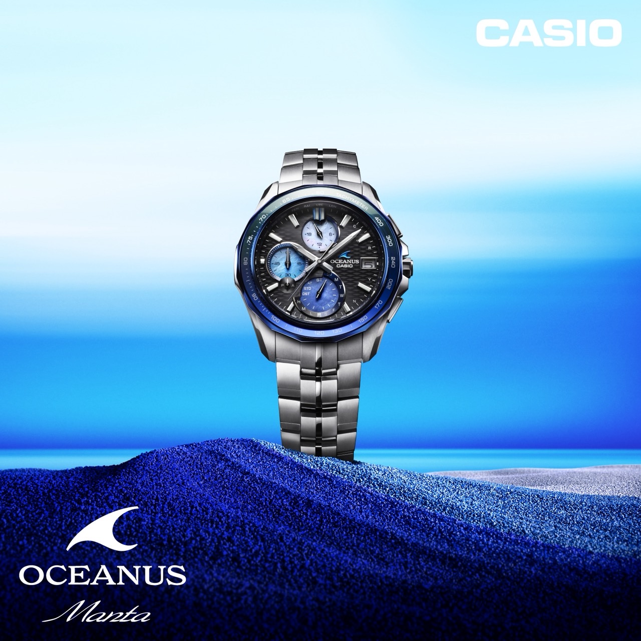 5月22日発売 オシアナス マンタ Indigo Ocean 阿波藍 限定モデル OCW-S7000AP-1AJF 