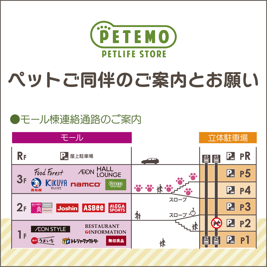 ペットご同伴のご案内とお願い