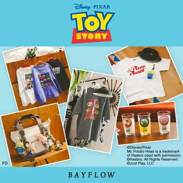 BAYFLOWから「トイ・ストーリー」のスペシャルコレクションが登場!!
