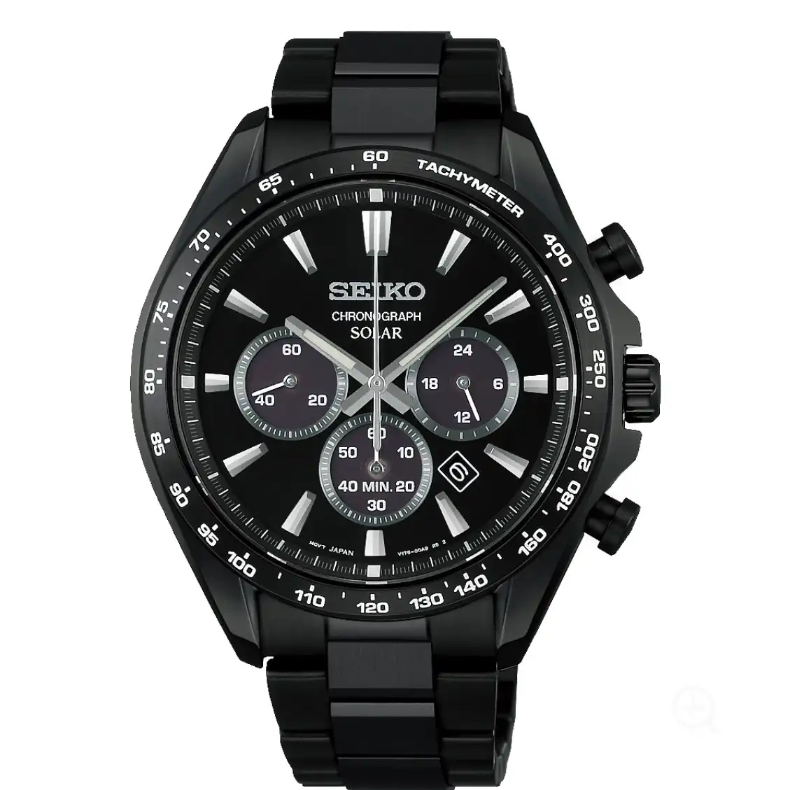 SEIKO SELECTION  オールブラックカラーが特徴的なソーラークロノグラフモデル