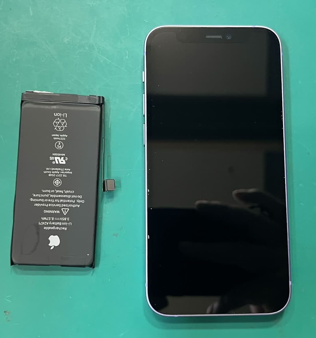 iPhone12miniのバッテリー交換