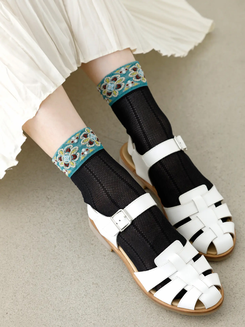 【SNSで話題！】フロートメッシュソックス