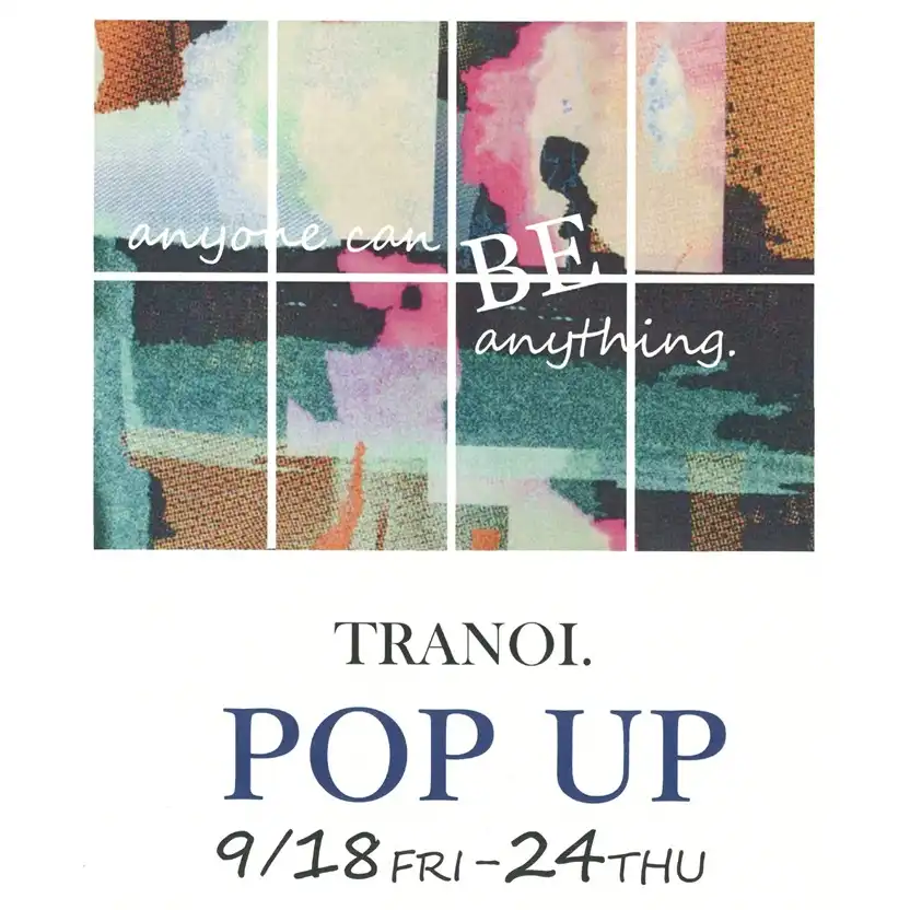 ＜HugHug/day standard＞TRANOI. POP UP開催！