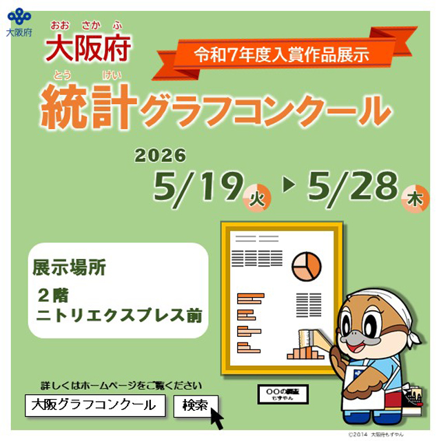 大阪府統計グラフコンクール　令和7年度入賞作品展示