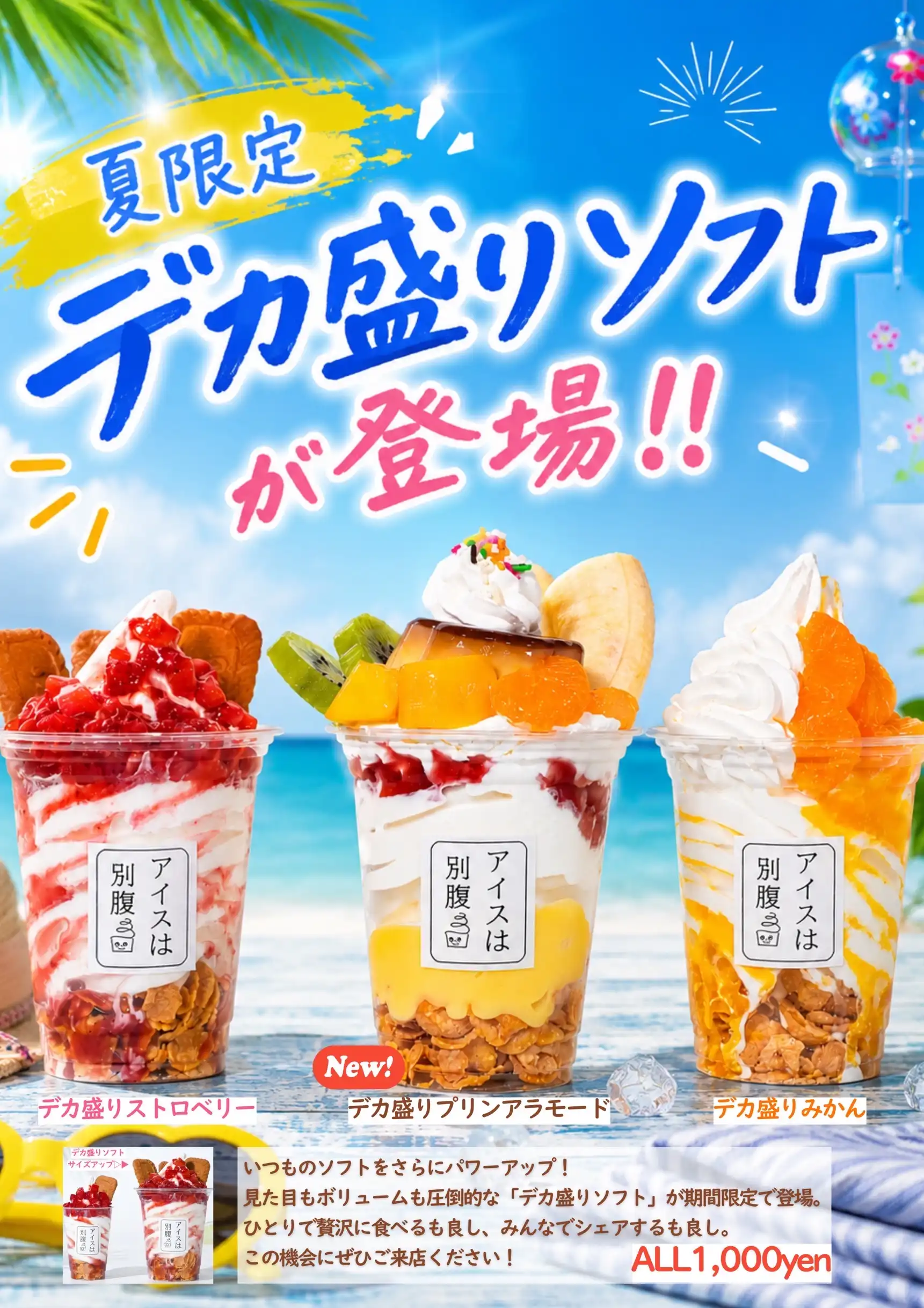 “夏限定”デカ盛りソフト
