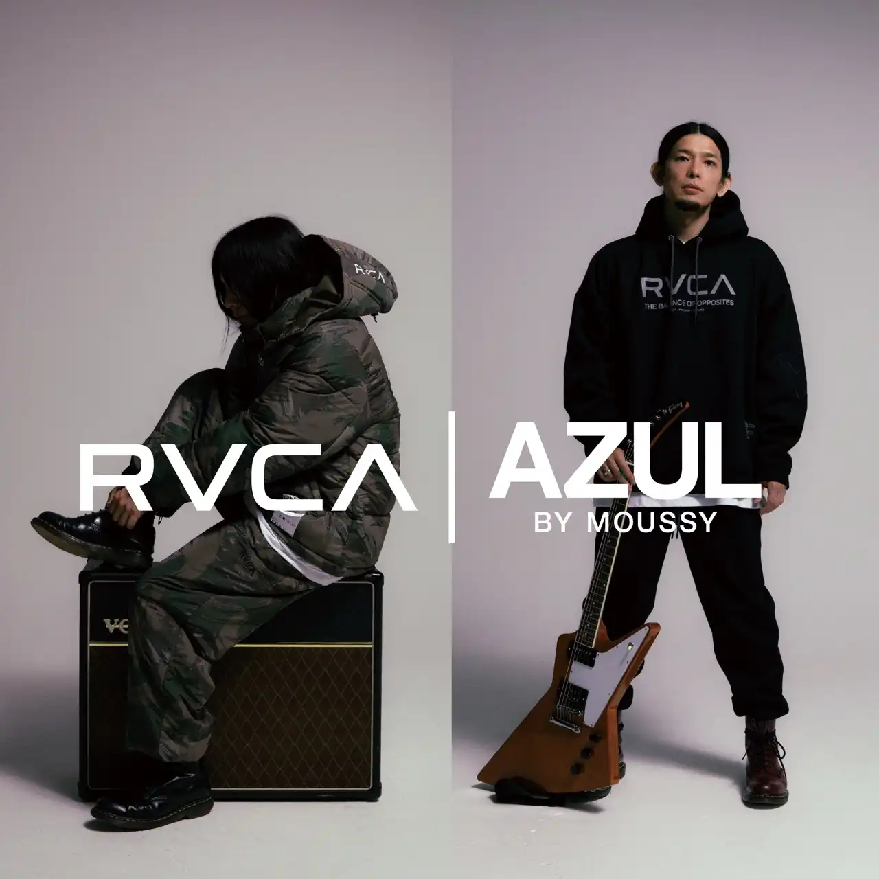 AZUL BY MOUSSYが「RVCA(ルーカ)」との冬のコラボレーションアイテムを12月8日(月)より発売開始!