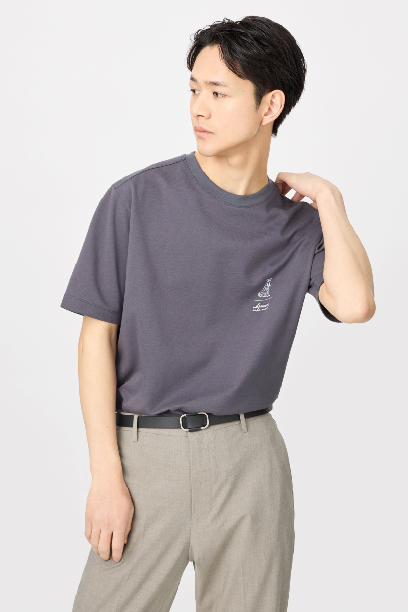 【メンズ】毎日多機能クルーTシャツ