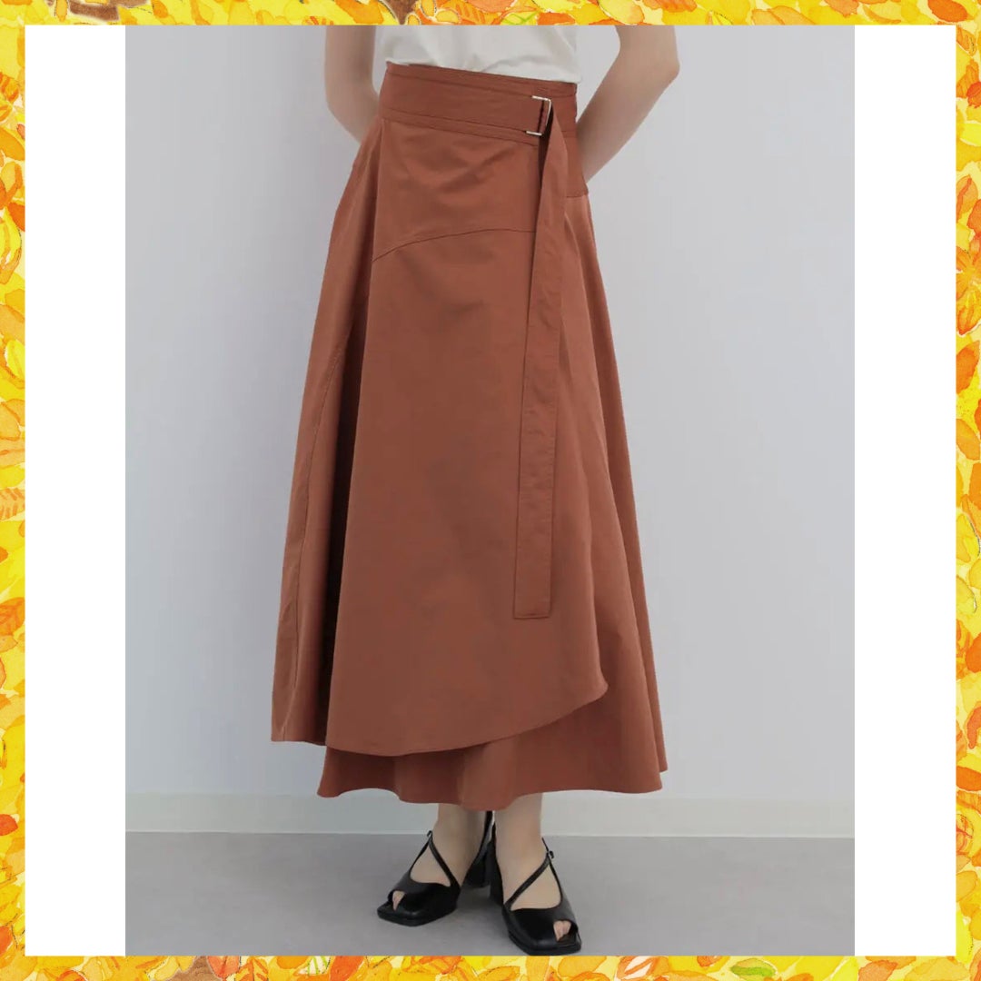 ラップフレアスカート 本体価格15,455円 (税込価格17,000円）