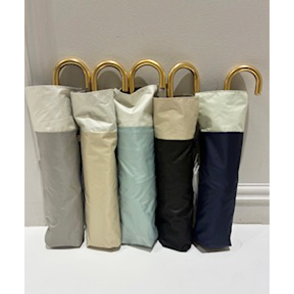 PUバイカラー晴雨折りたたみ傘