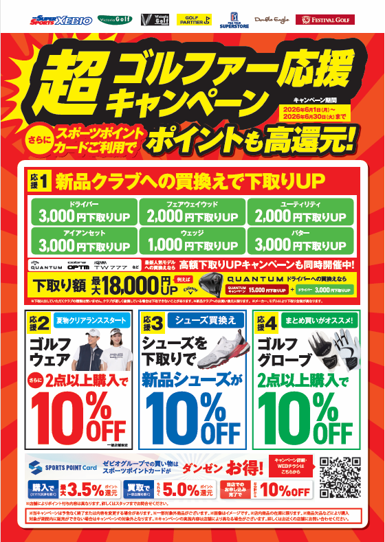 超ゴルファー応援キャンペーン