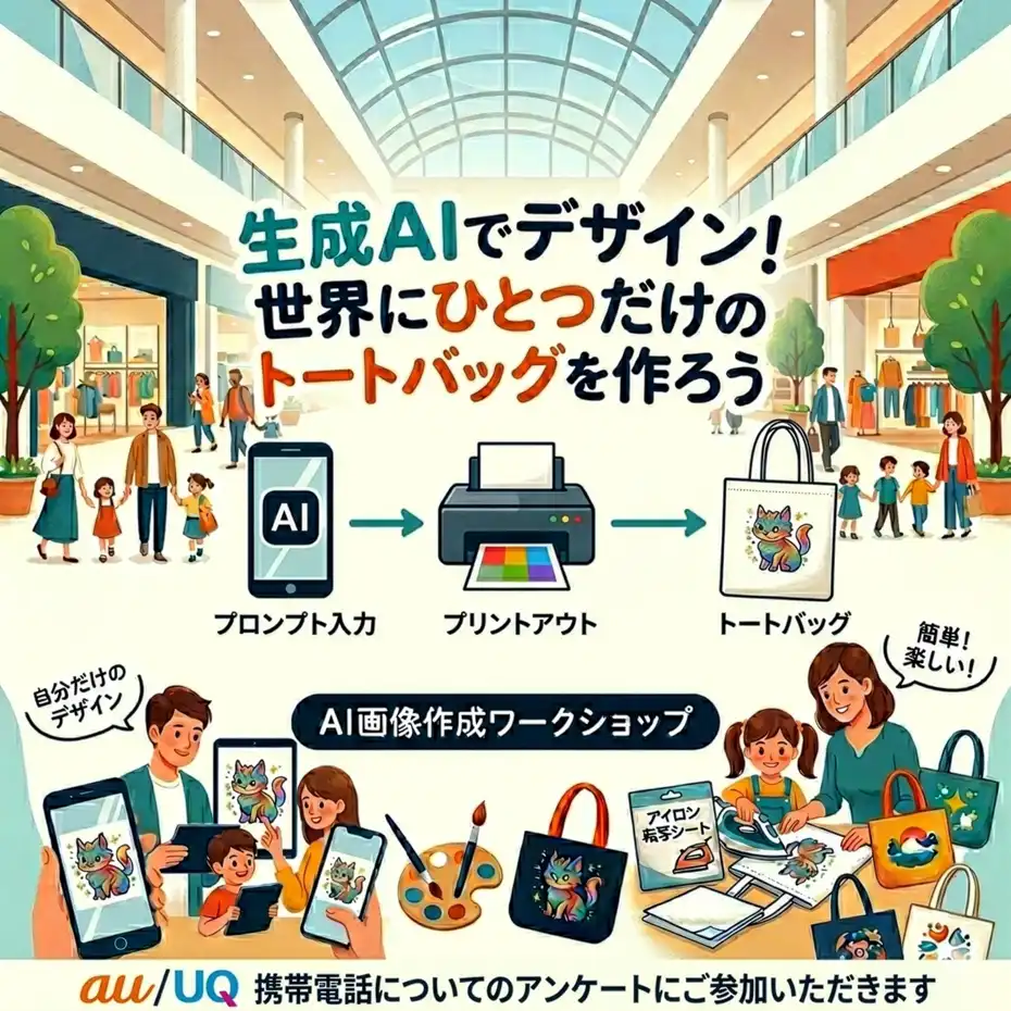 生成AIでデザイン！世界にひとつだけのトートバッグを作ろう
