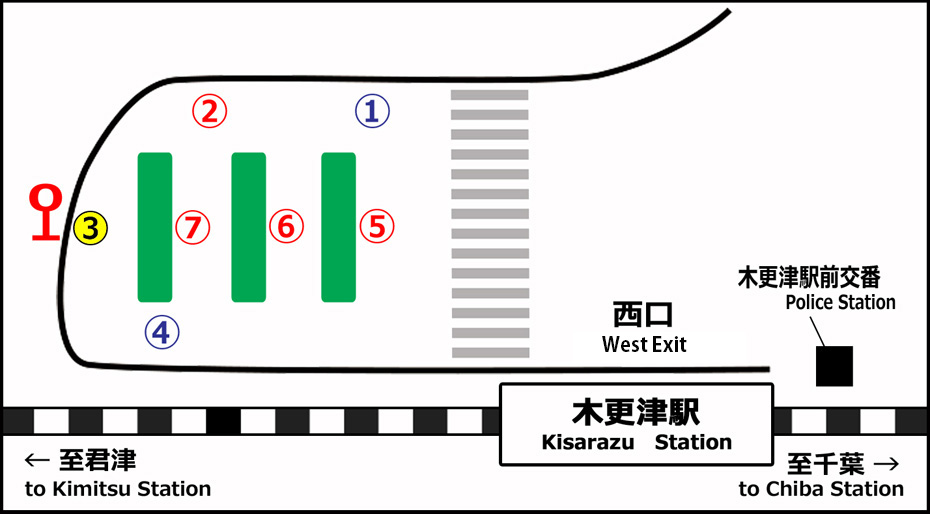 バス乗り場のご案内