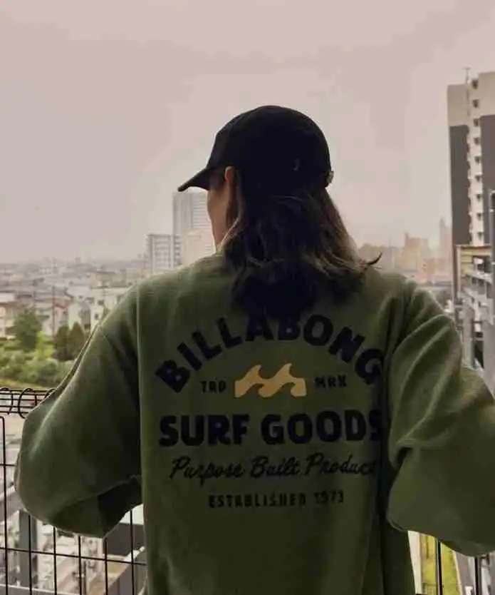 【直営店限定】BILLABONG メンズ バックプリント ロゴ トレーナー 【2026年秋冬モデル】