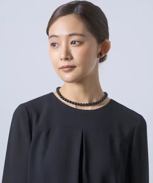 ≪マグネット式≫オニキス一連ネックレス 8mm玉