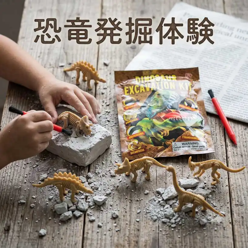 恐竜化石発掘体験