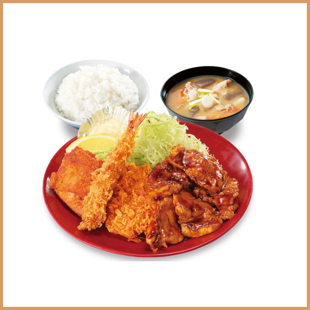ミックスかつや定食