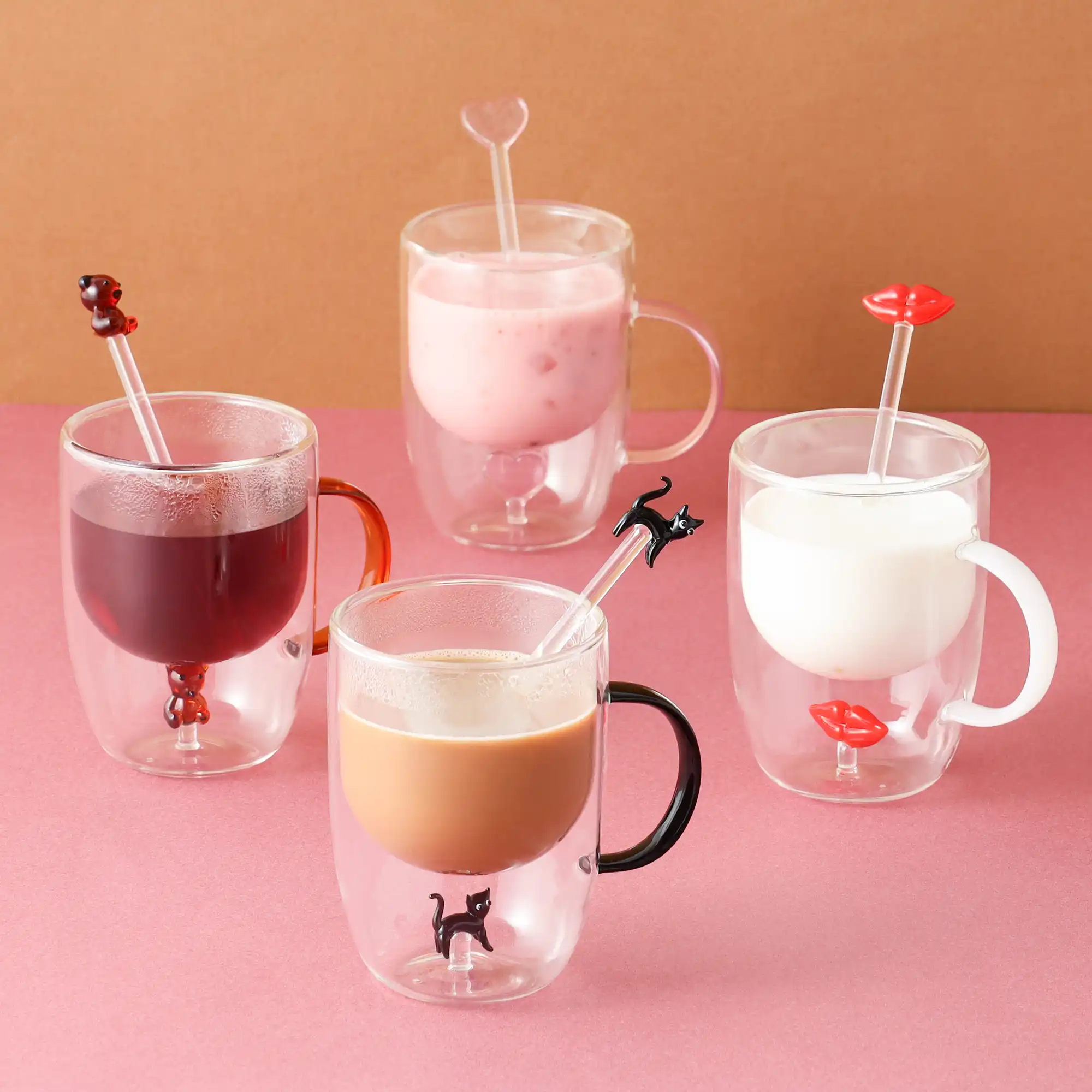 【NEW】ガラスモチーフを閉じ込めた耐熱ガラス製のマグカップ