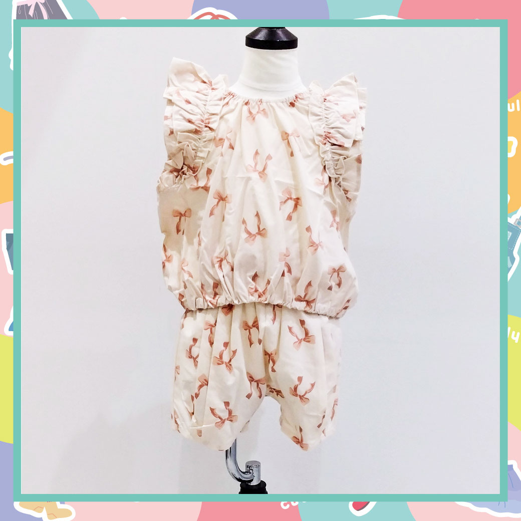 リボン総柄セットアップ