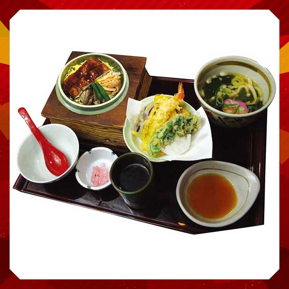 炙りうなぎの五目御飯定食
