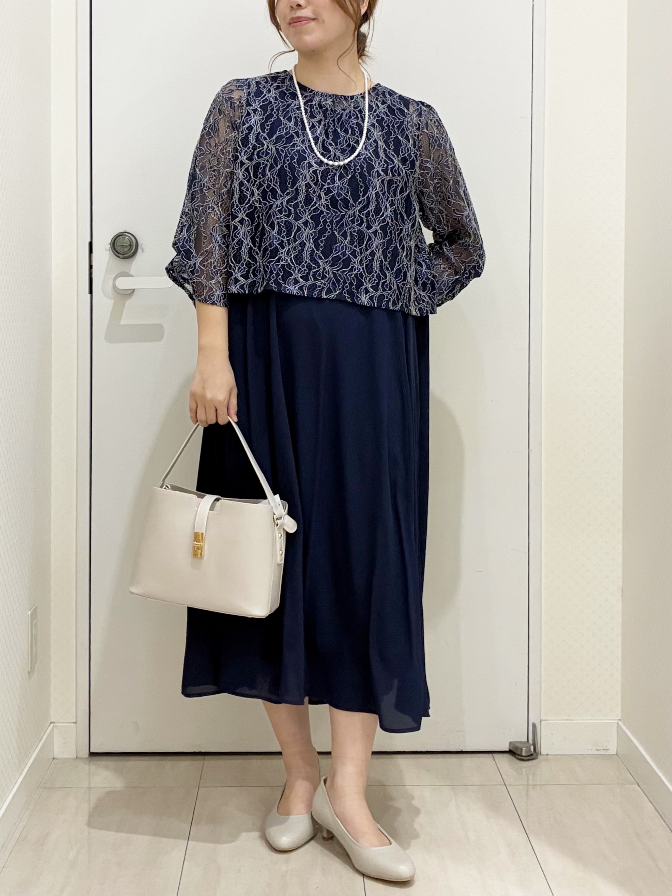 【大きいサイズ】2wayレースボレロセットワンピース