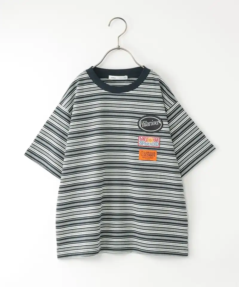 3ワッペンボーダーTシャツ　30%off