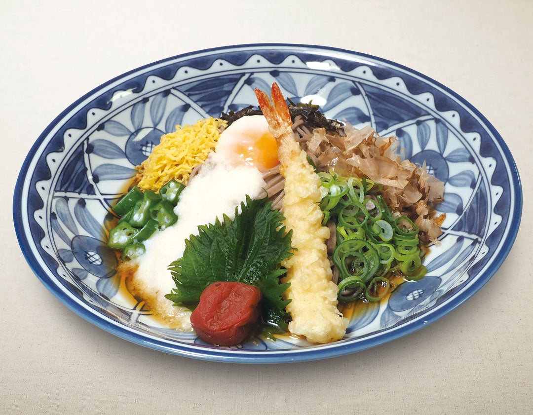 海老天ねばとろそば（うどん）本体価格990円（税込1,089円）