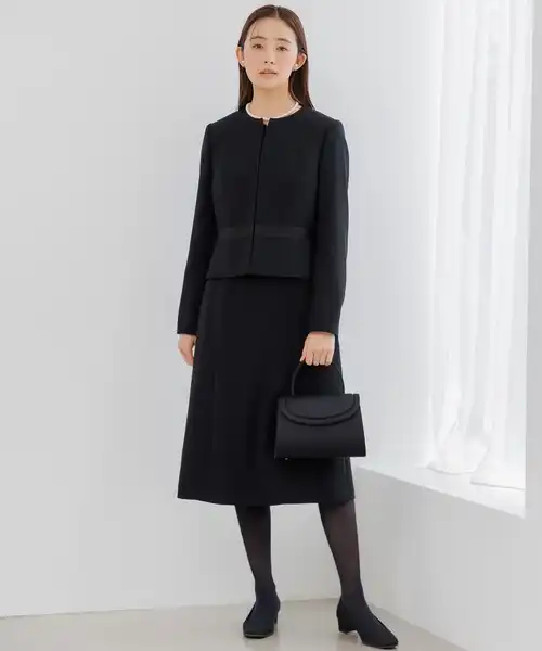 【洗える喪服・礼服】ブラックフォーマルアンサンブル