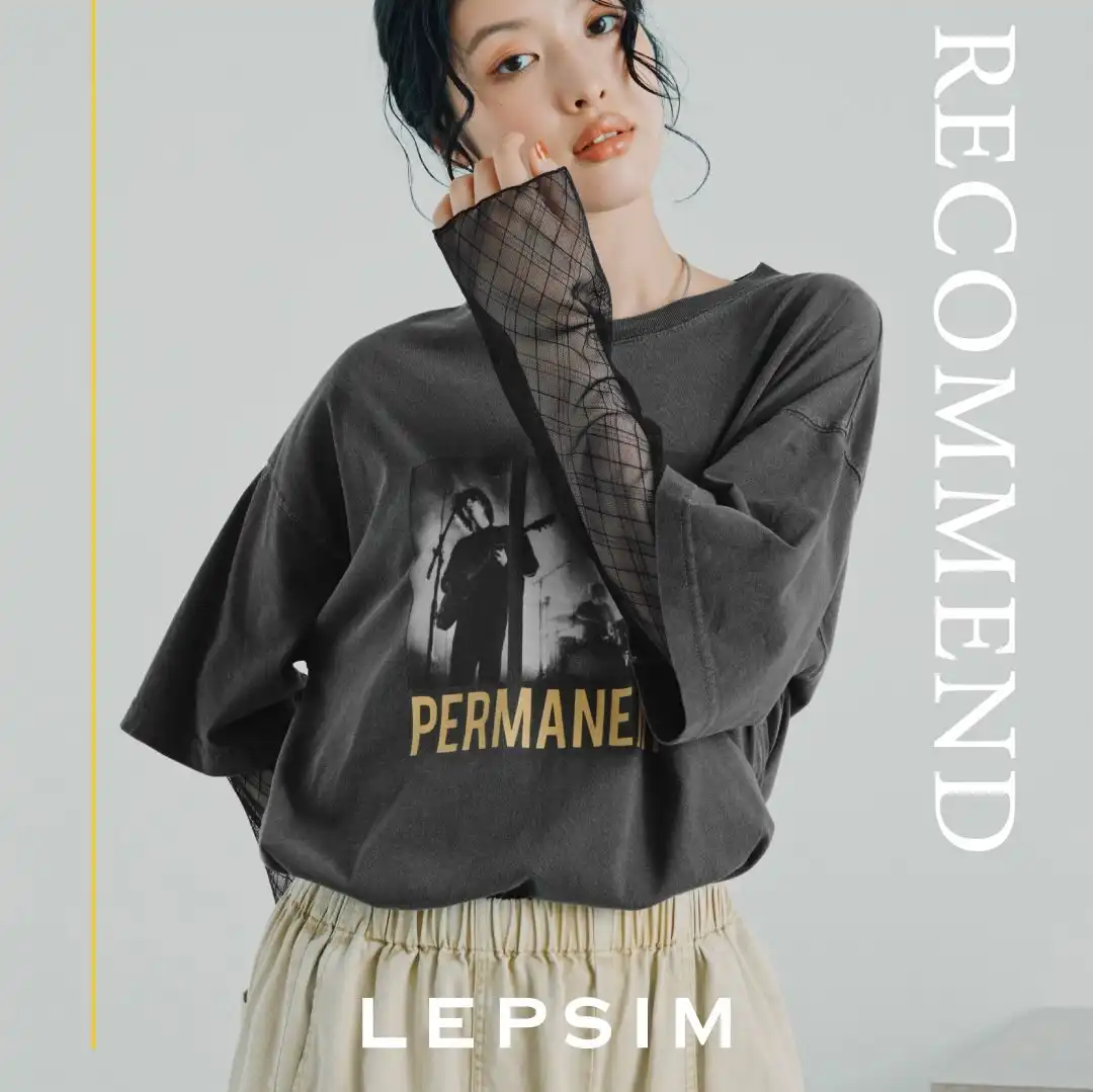 大人気のレースレイヤードTシャツ