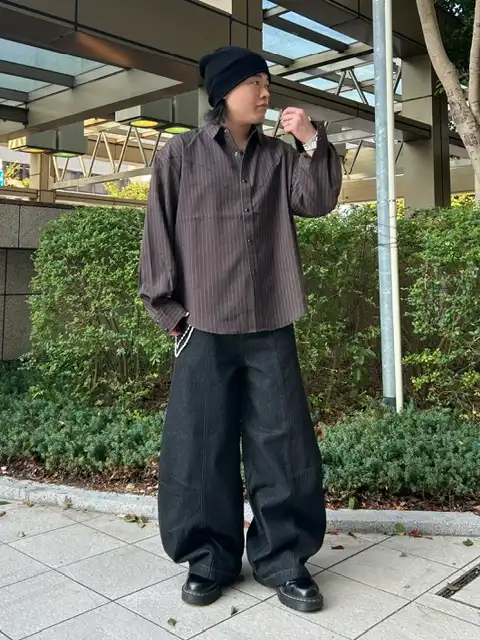 ☆ピンストウエスタンシャツLS☆