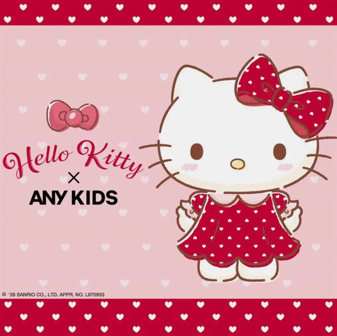 ハローキティ×ANY KIDSから、秋のおしゃれがもっと楽しくなるスペシャルなコラボアイテムが登場!