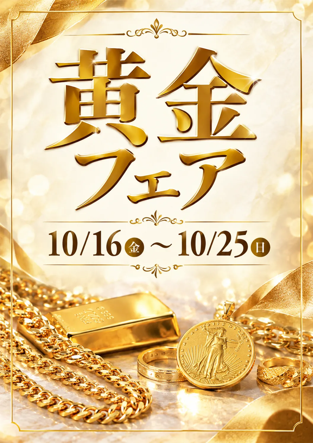黄金フェア開催！