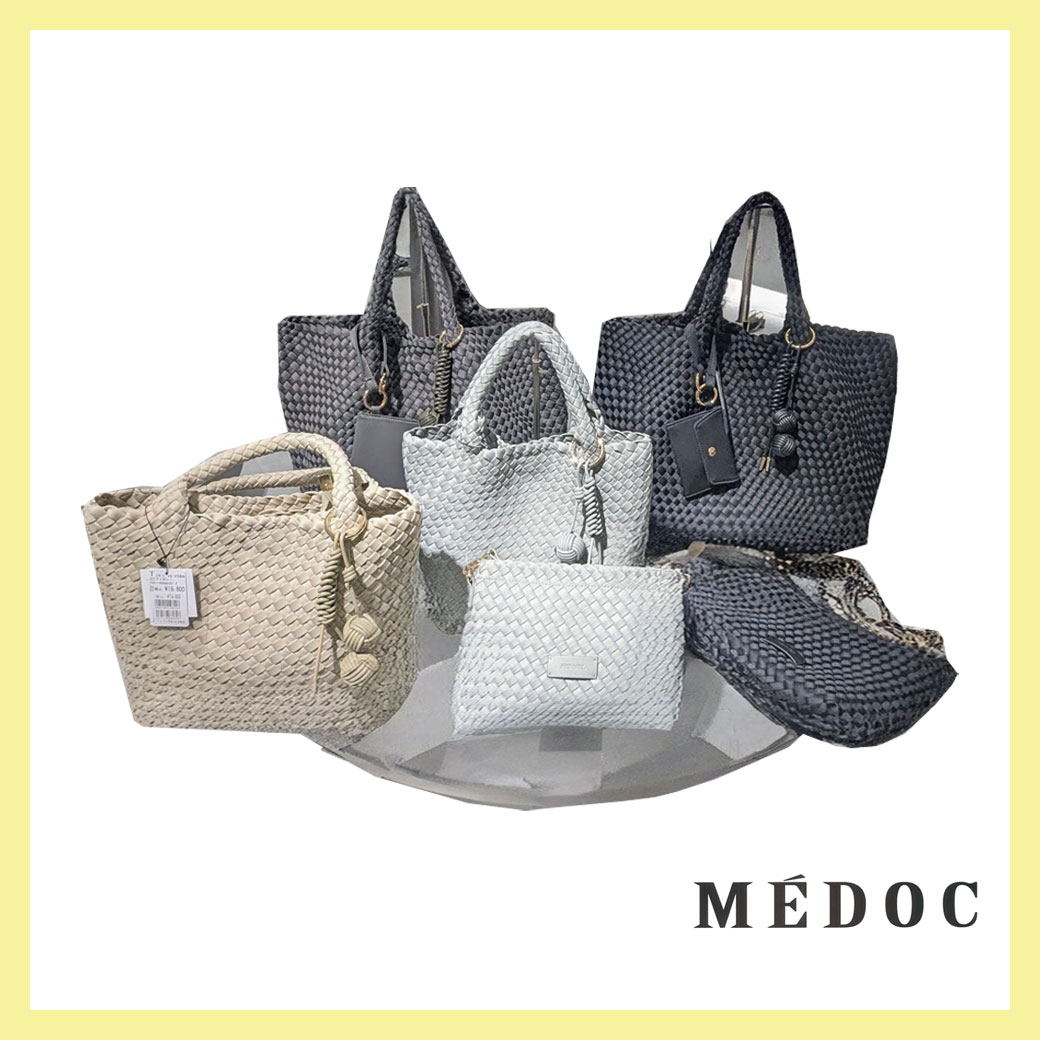 ミニバッグ付き編み込みミニトート/ミニバッグ付き編み込みビッグトート