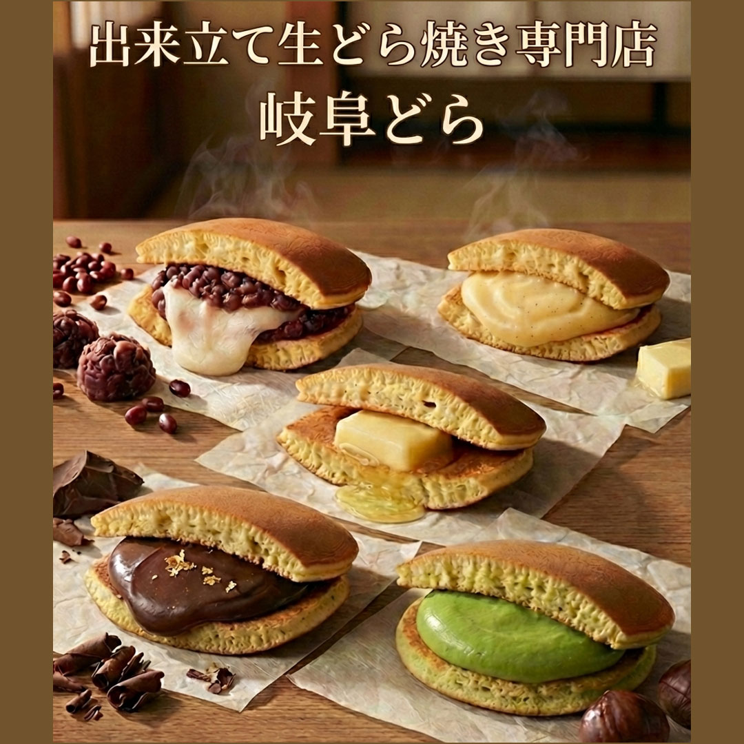 目の前で焼く出来立て生どら焼き専門店