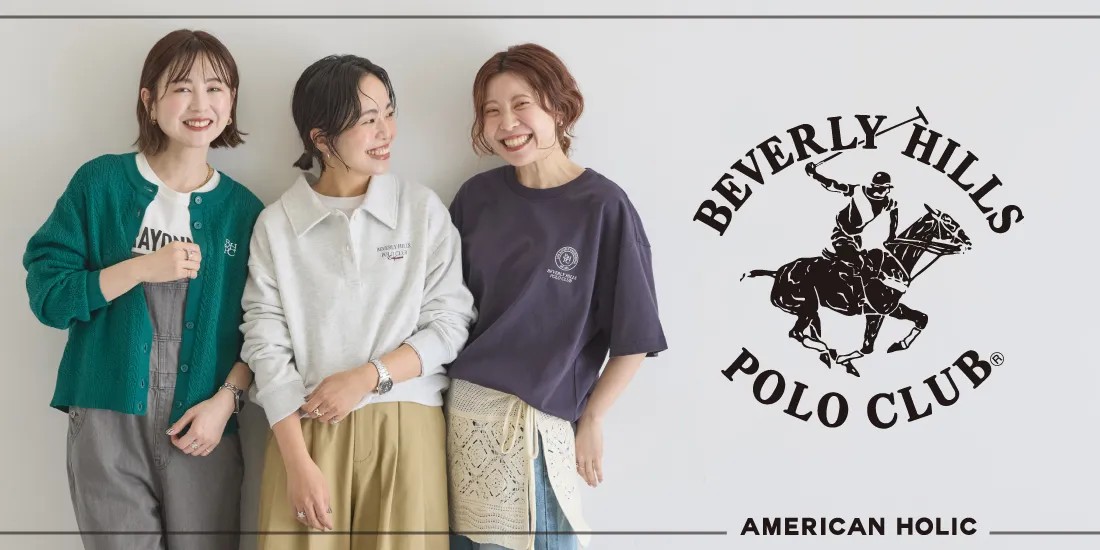 “BEVERLY HILLS POLO CLUB”とのオリジナルアイテムが登場!!