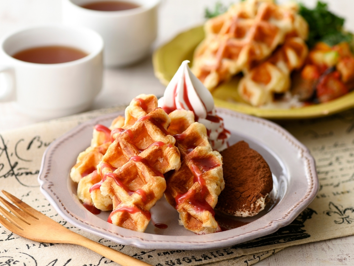  セルフメイク カリモチ食感のクロッフル