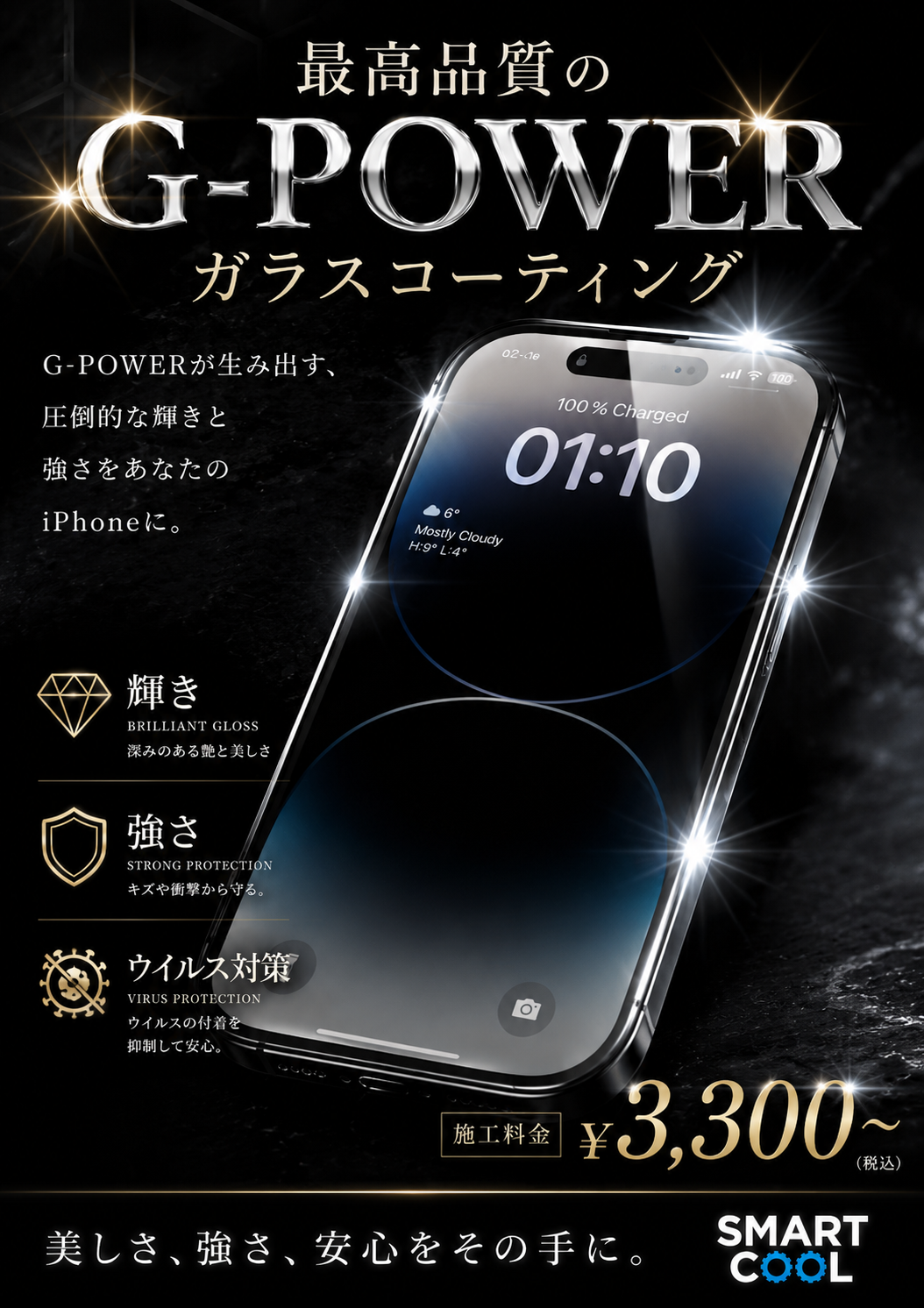 最高品質のG-POWERガラスコーティング