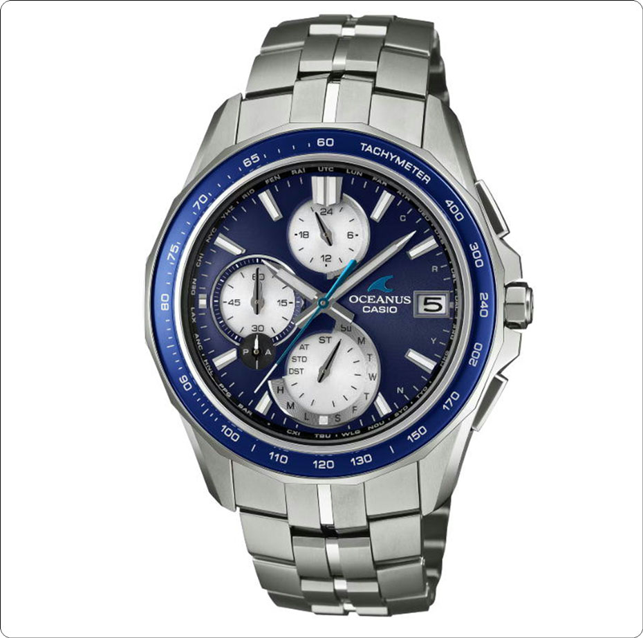 【専門店3階】上質なブルー オシアナス マンタ【時計専門店】