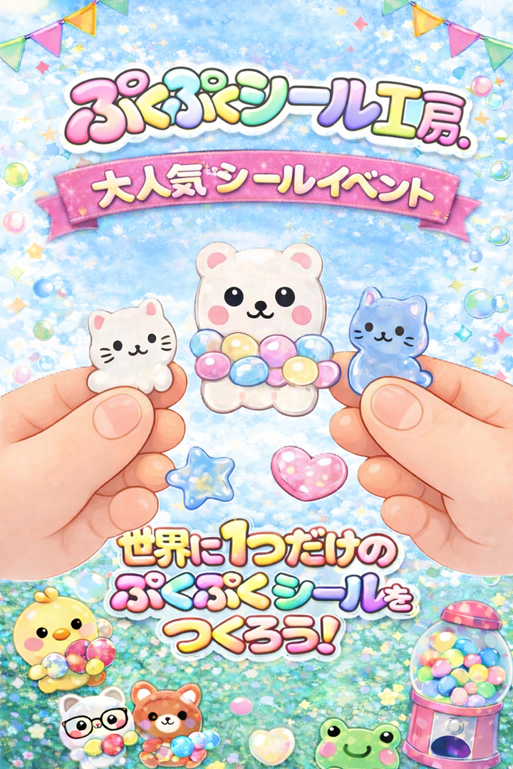 ［ソフトバンク］ぷくぷくシールを作ろう！！イベント開催！！