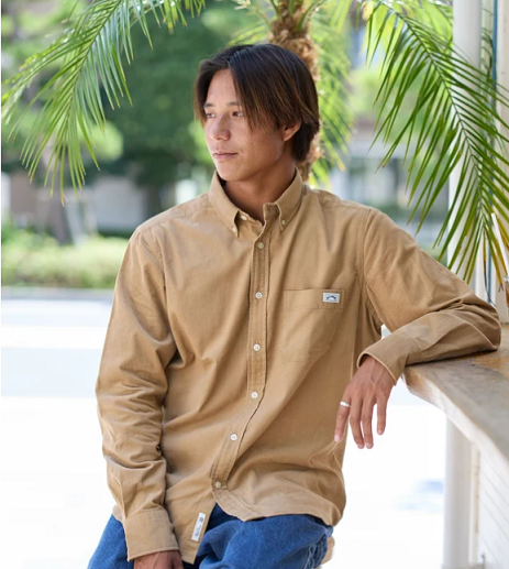 【直営店限定】BILLABONG x 鎌倉シャツ メンズ 長袖シャツ 